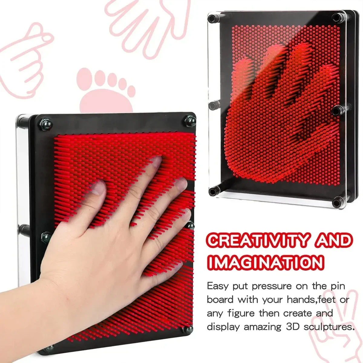 Pinart Hand Shape Model Metal Clone kid Toys
