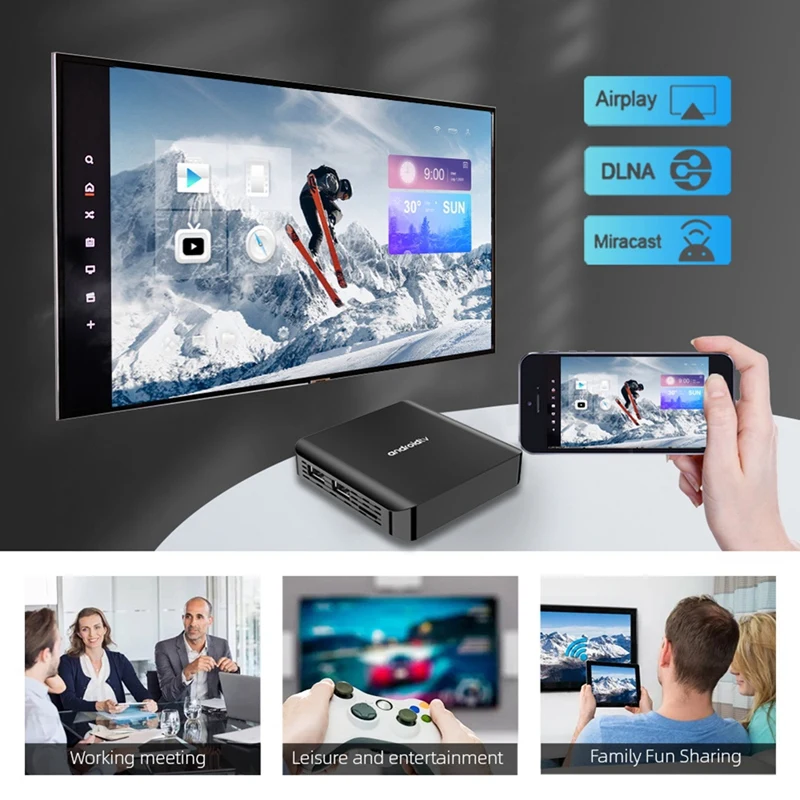 스마트 TV 박스 셋톱 박스, 듀얼 와이파이, BT, 8K HD 미디어 플레이어, 안드로이드 14, 올위너 H313, 2.4G, 5G, TV98, ATV 플러스