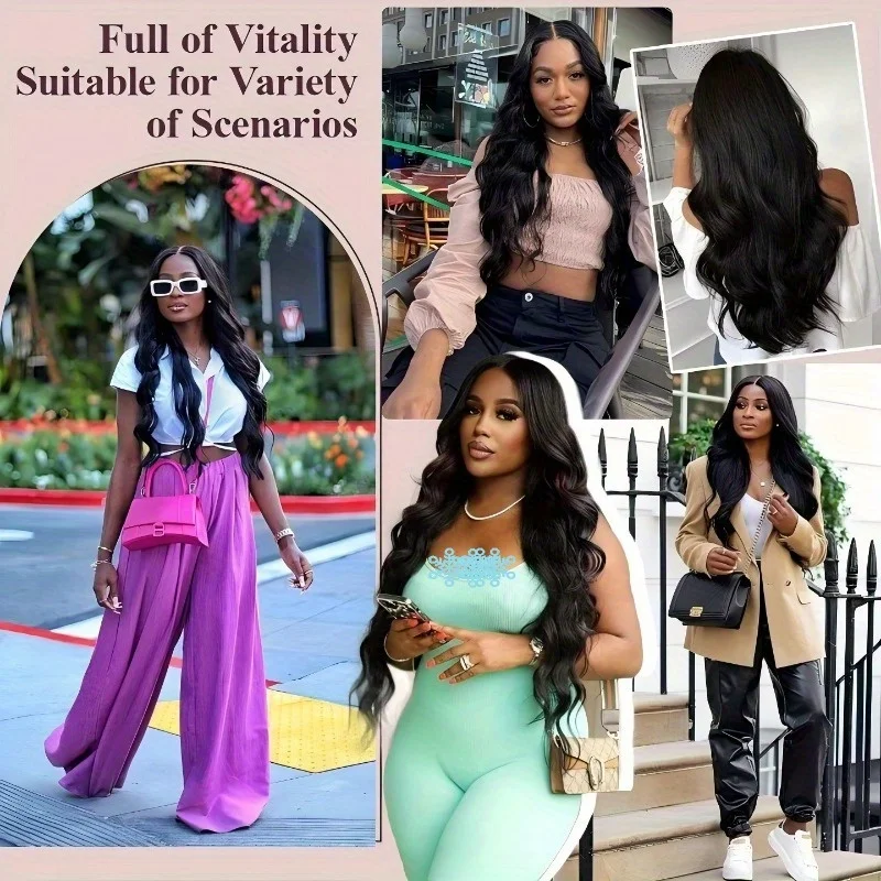 Bye Bye Knots 200% Density Glueless Human Hair Wig - Pre Plucked, Pre Cut, 13x4 HD Lace Closure, Body Wave Lace Front Wig 6