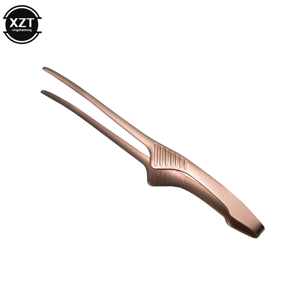 Delicate Koreanischen Metall Grill Clips Anti-slip Selbst-standing Zangen Multi-zweck Lebensmittel Clips Küche Gadgets Grill zubehör