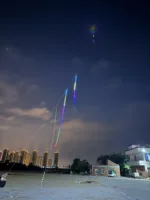 5M 10M LED String lights for line decoration Big Triangle LED delta Inflatable kite with speed and color control 2