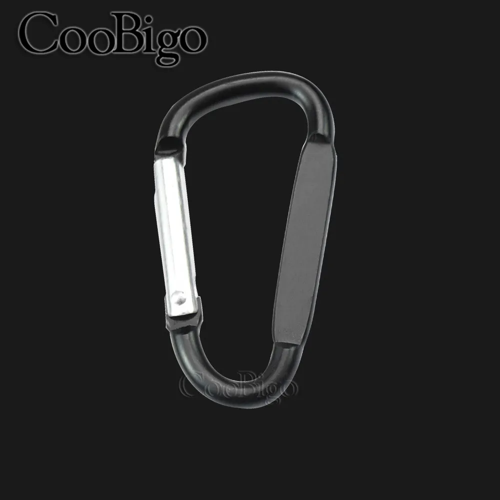 Lot De 12 Mousquetons En Aluminium - 7 Cm - Léger Et Robuste - Pour Randonnée, Camping, Sac à Dos, Escalade