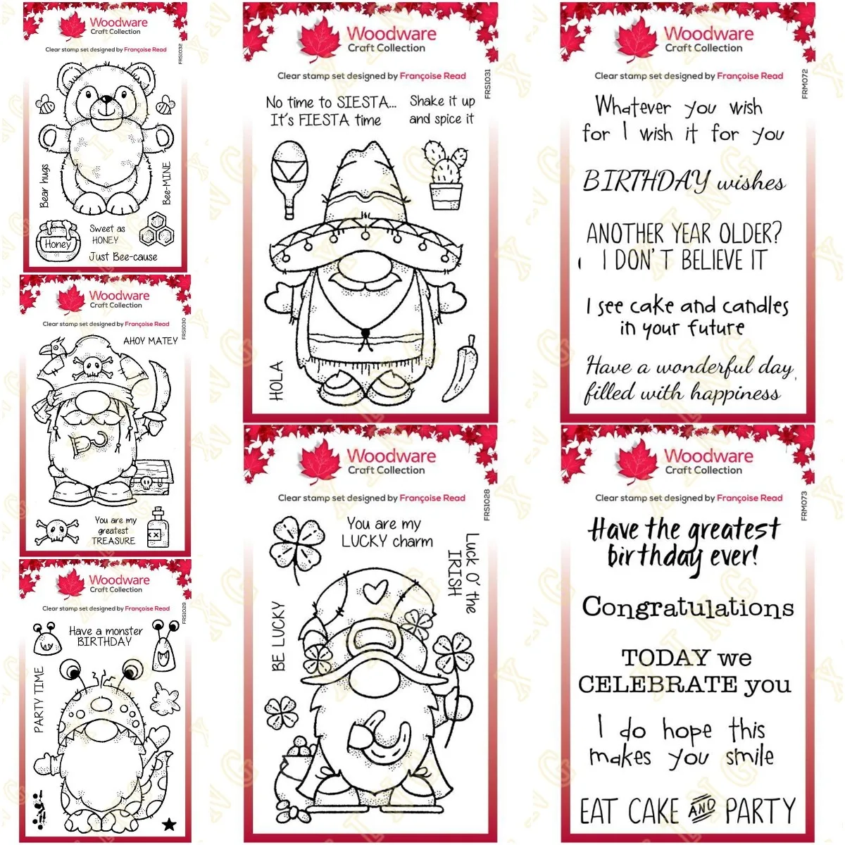 

Honey Bear Gnome Extra Birthdays Stamps and Metal Cutting Dies Sets for DIY Craft Making Greeting Card Scrapbooking Decoration