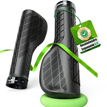 Manopole per bici MTB RBRL Impugnatura per bicicletta antiscivolo Comoda impugnatura per manubrio ergonomica in gomma morbida ammortizzante per scooter elettrico