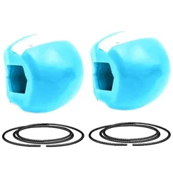 Silica Gel Jawline Sculpting & Facial Toning Ball (2pcs blue)