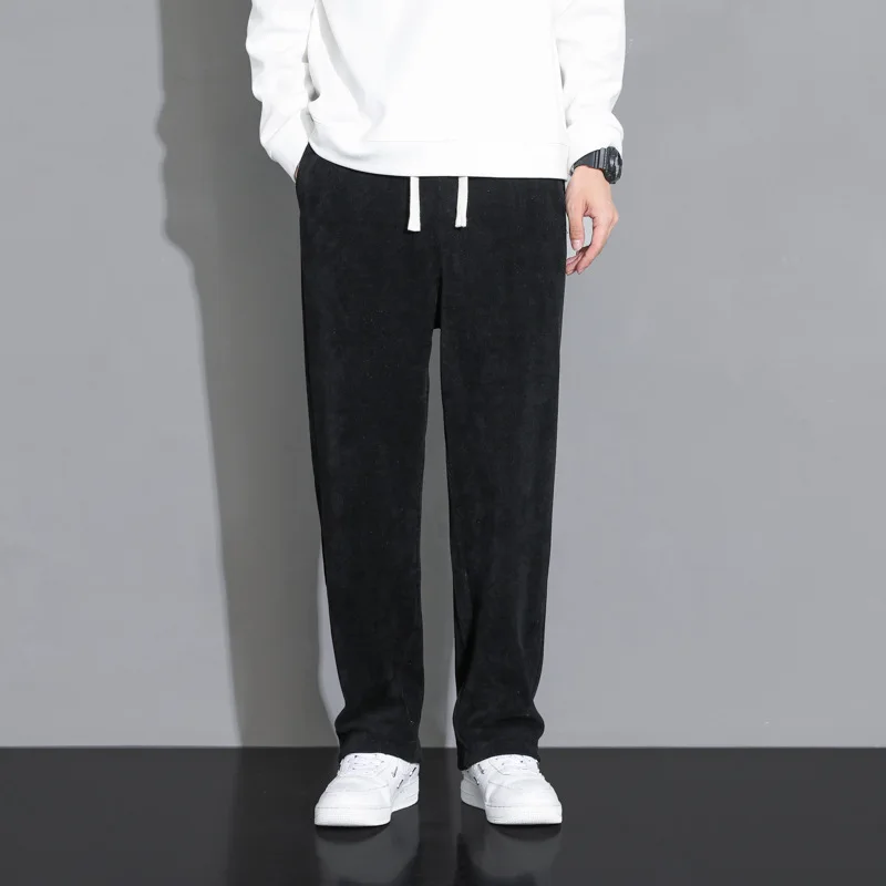 

Fashion Spring Autumn Men's Sweatpants Wide Leg Straight Baggy Casual Pants Streetwear Solid Loose Track Trousers Plus Size 8xl