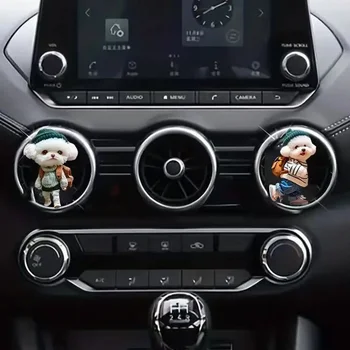 Funny Dog Figurines Car Perfume Ornaments Car Air Conditioning Vent Decoration Ornaments Air Aroma Diffuser Lasting Aromatherapy 1