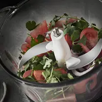 Broyeur électrique extra puissant, multi-broyeur Flash Chacker 500W 2L, broyeur universel électrique avec récipient en verre, machine de cuisine universelle, mixeur pour aliments pour bébés, noix, légumes, fruits, viande 3