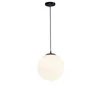 Gold/Black/silv Glass Ball Pendant Lights White Globe Hanging Lamps Bar Restaurant Deco Luminaire Bedroom Light E27 Pendant Lamp 6