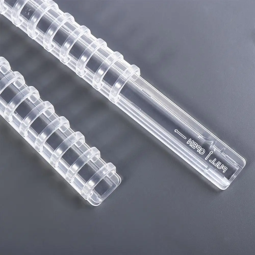 학교 문구 용품 루즈리프 북 바인더 링 바인딩 스파인 바인더 원형 링 플라스틱 콤 바인딩