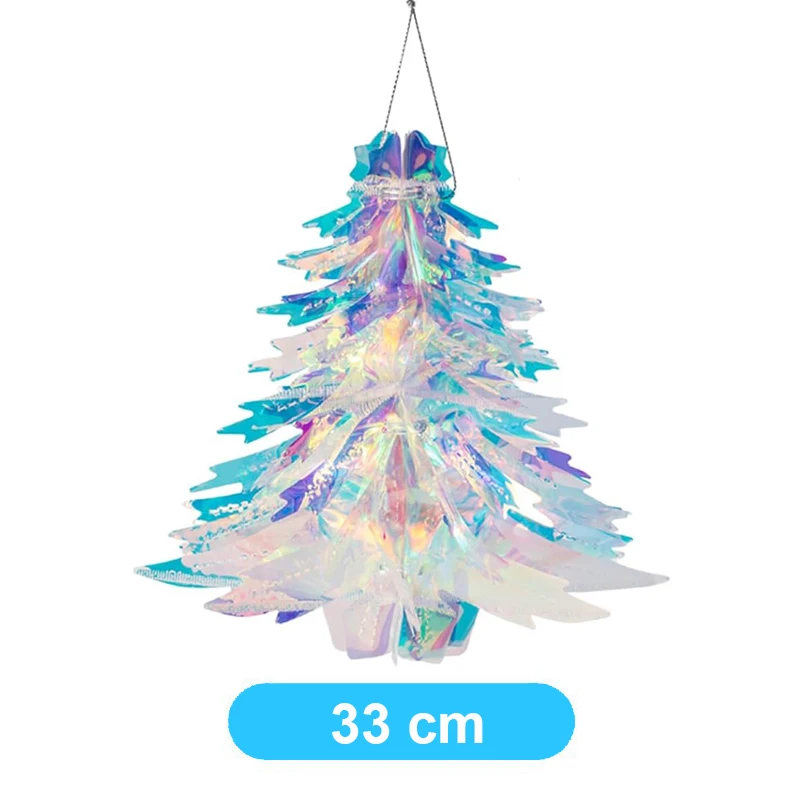 Iridescent Honeycomb Ball & Snowflake Garland Christmas Ornaments