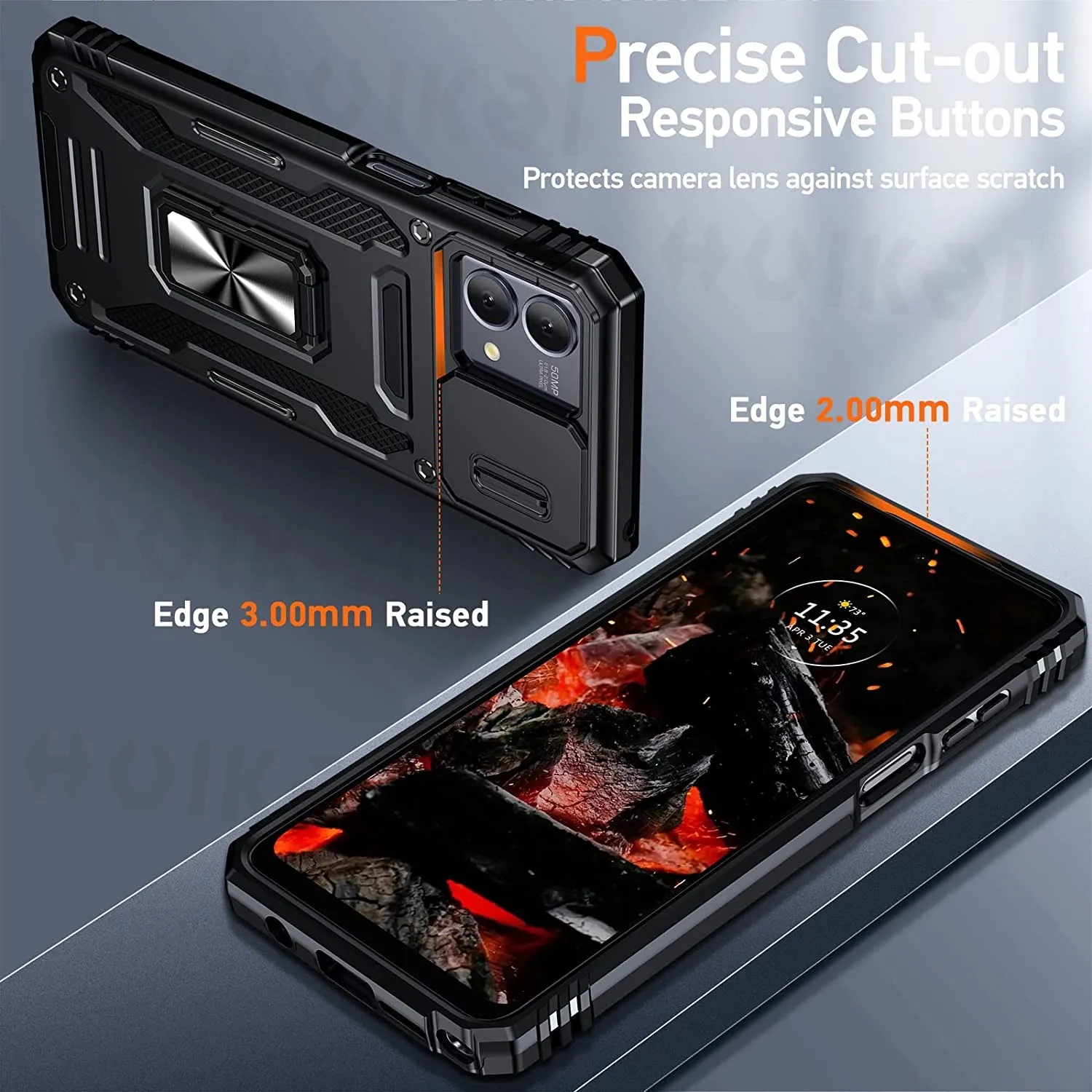 Shockproof Heavy Duty Smooth Grip Slide Camera Case