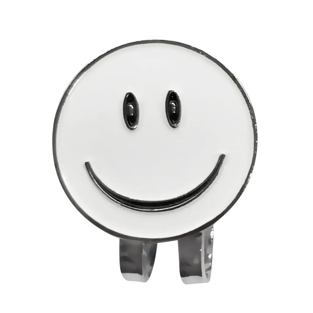 Standard Golf Ball Mark Hat Cap Clip White-1.2 x 1.2 inch