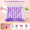 72LEDS Nail Drying Lamp For Nails Gel Polish With 4 Timer Setting HD Display Screen Auto Sensor Professional Nail Drying Machine 3