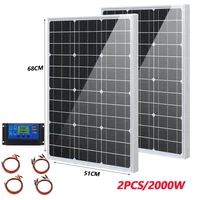 6000W3000W panneau solaire 18V haute efficacité rigide étanche batterie externe verre charge cellules solaires extérieures pour le Camping à la maison 3