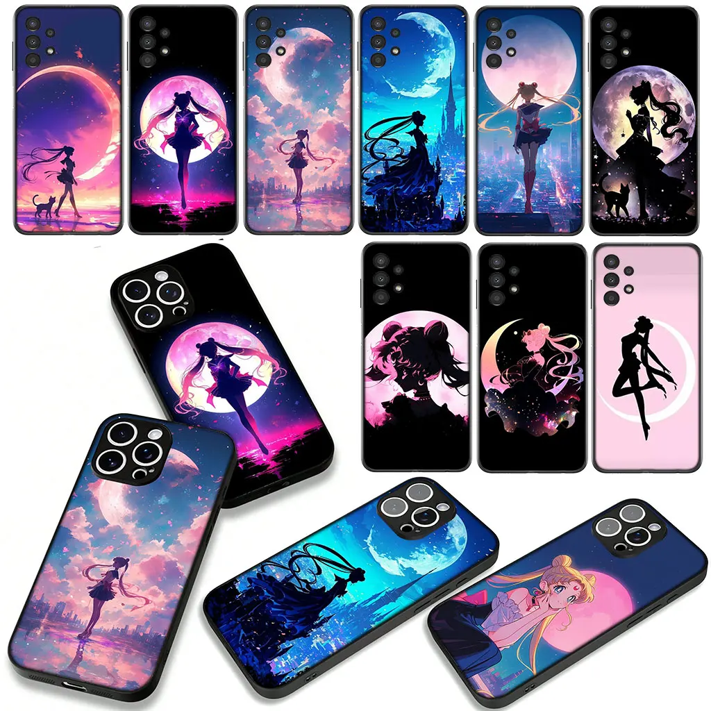 Comics Cat Moon Sailor Design Phone Case