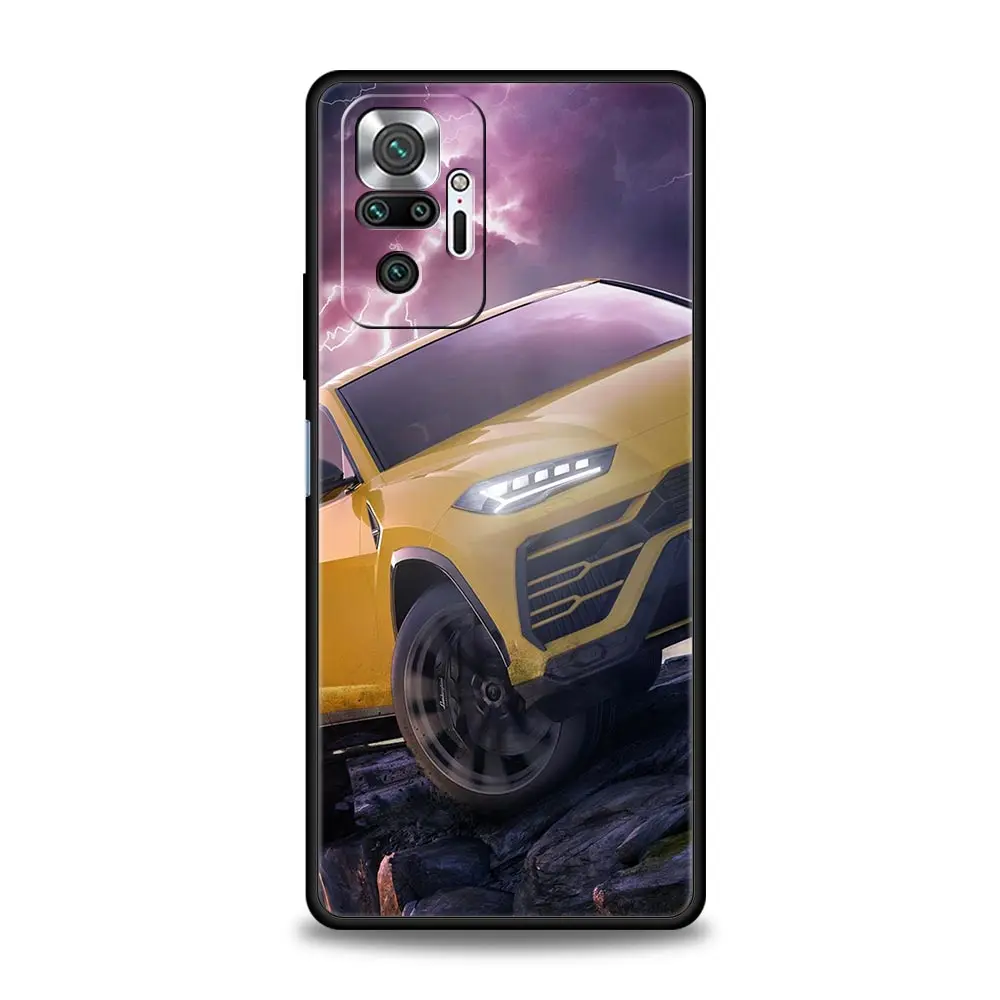 Sleek Sports Car Design Phone Case – Black Cover