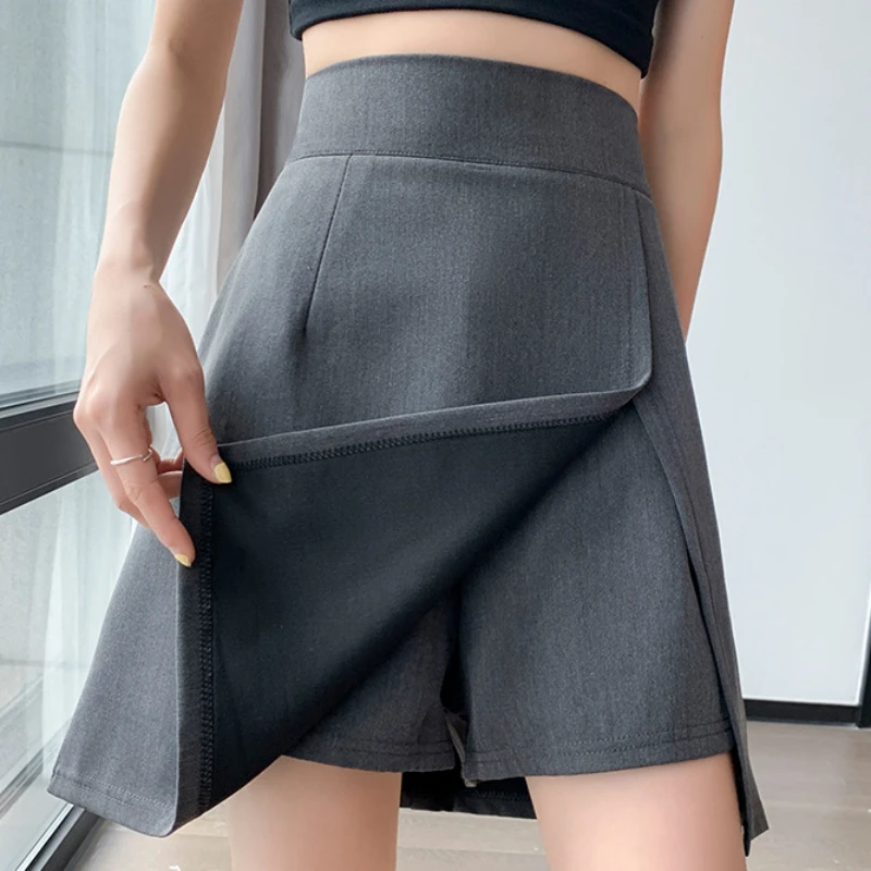 

Women Shorts Skirts New Mini Split Skirts Summer Slim Female Y2K Casual All Match Korean Fashion Black Skirts Elegant Faldas
