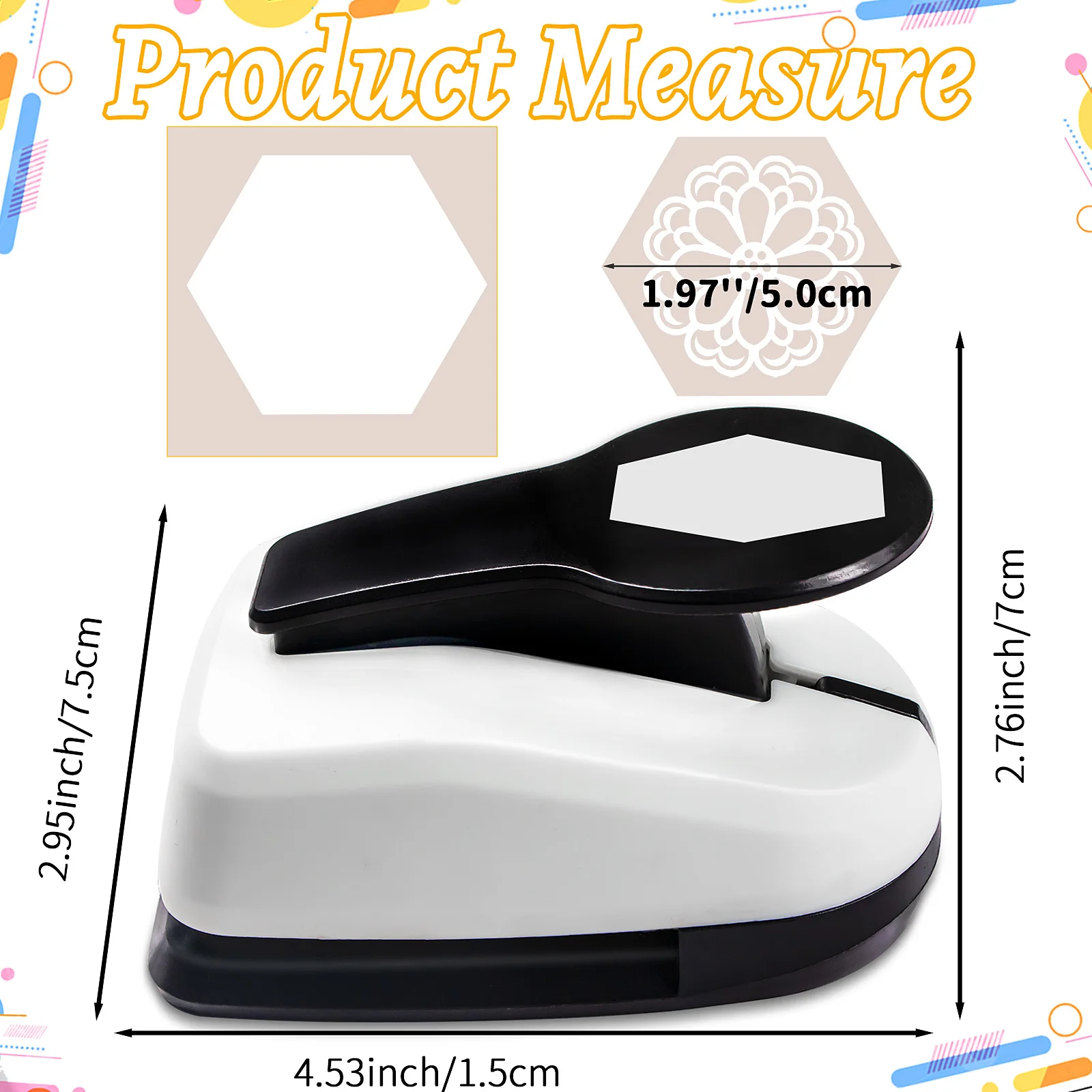 Paper cutter Hole Puncher Punches Tool 2 inch 50mm Square Paper Shapes for card making custom scrapbooking