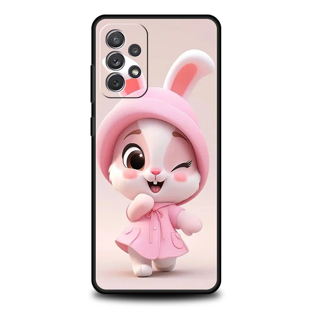 Adorable Rabbit with Purple Hat Phone Case - TPU Shell