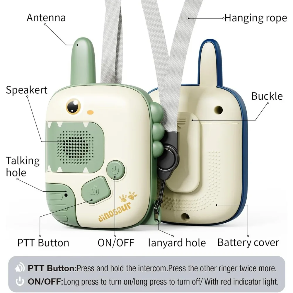 Walkie Talkies Toys for Kids, Children Wireless Transmission Pager, Outdoor Conversation Cartoon Toys, Christmas Gifts for Boys 5