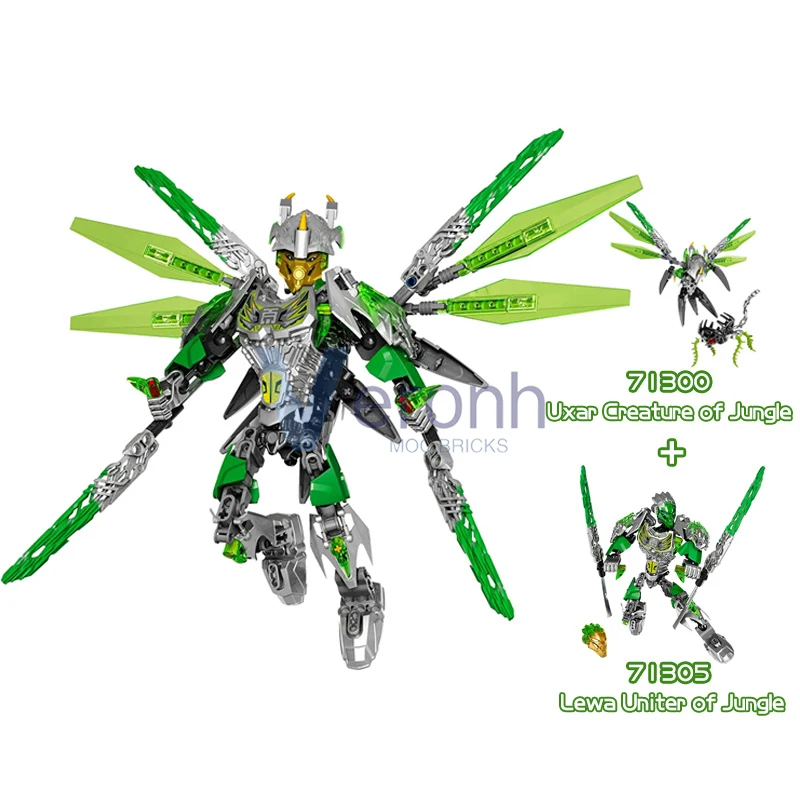Bionicle Warriors Baustein Lewa Jungle Protector Gali Wasser Uniter Master Anime Action Schädel Figuren Sammlung Ziegel Spielzeug – Detail 7