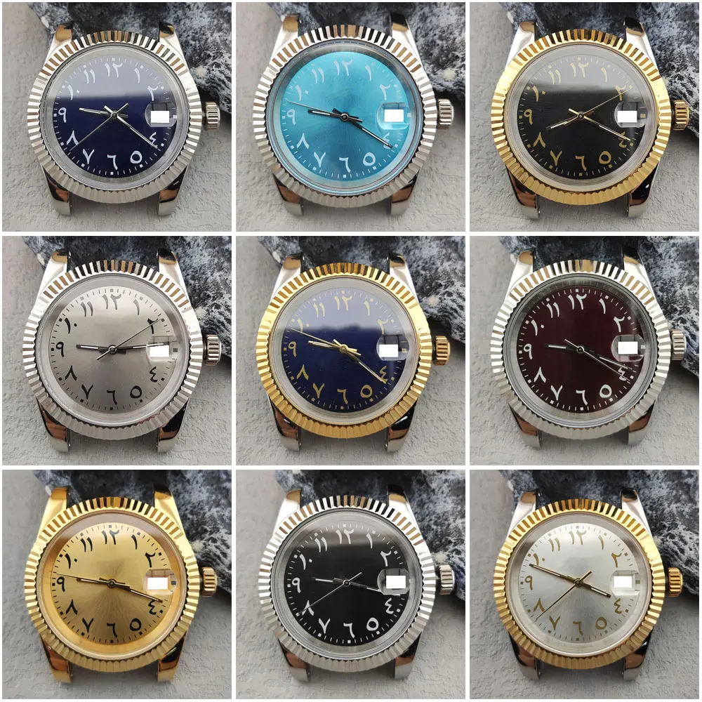 남성용 자동 기계식 시계 케이스, NH35 무브먼트, 39mm, 스테인레스 스틸, nh35 무브먼트, 시계 교체 액세스 장치