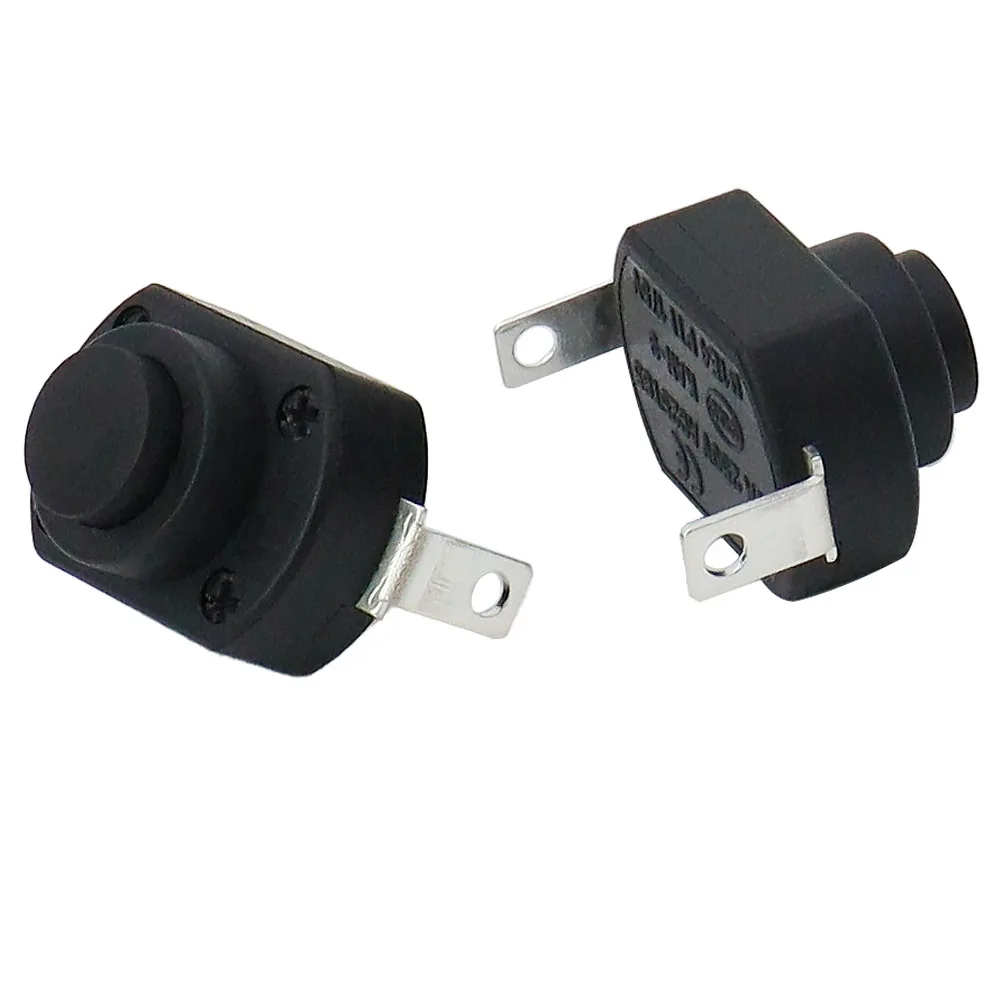10pcs KAN-9 Latching switch 2fee 6A Flashlight button switch