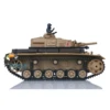 1/16 Heng Long 7.0 Plastic German Panzer III L Gift Remote Control Tank Toys Toucan Model 3848 3849 Machine Gun Sound TH17339 5