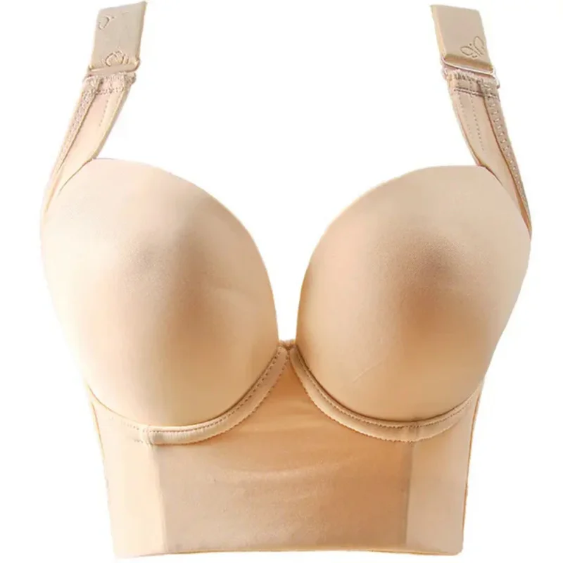 Plus size bra Hide Incorporated Deep Cup Bra Push Up Bras for Women full coverage back fat bra Shaper Bra 34-50