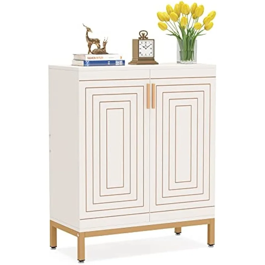 Shoe Cabinet with Doors, 20 Pairs Entryway Shoe Storage Cabinet Modern Storage Organizer for Closet, Living Room, Bedroom - Image 2