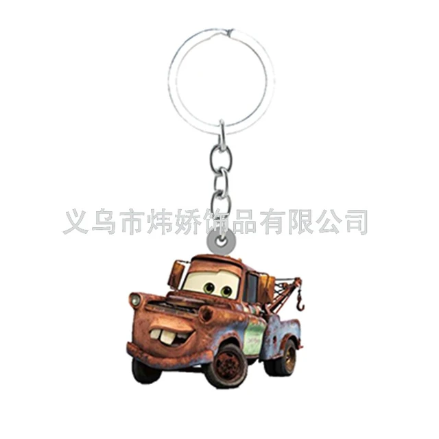 Disney Cars Lightning McQueen Women Men Key Chain Cartoon Double Sided Key  Holder Acrylic Jewelry For Kids Birthday Gifts - AliExpress