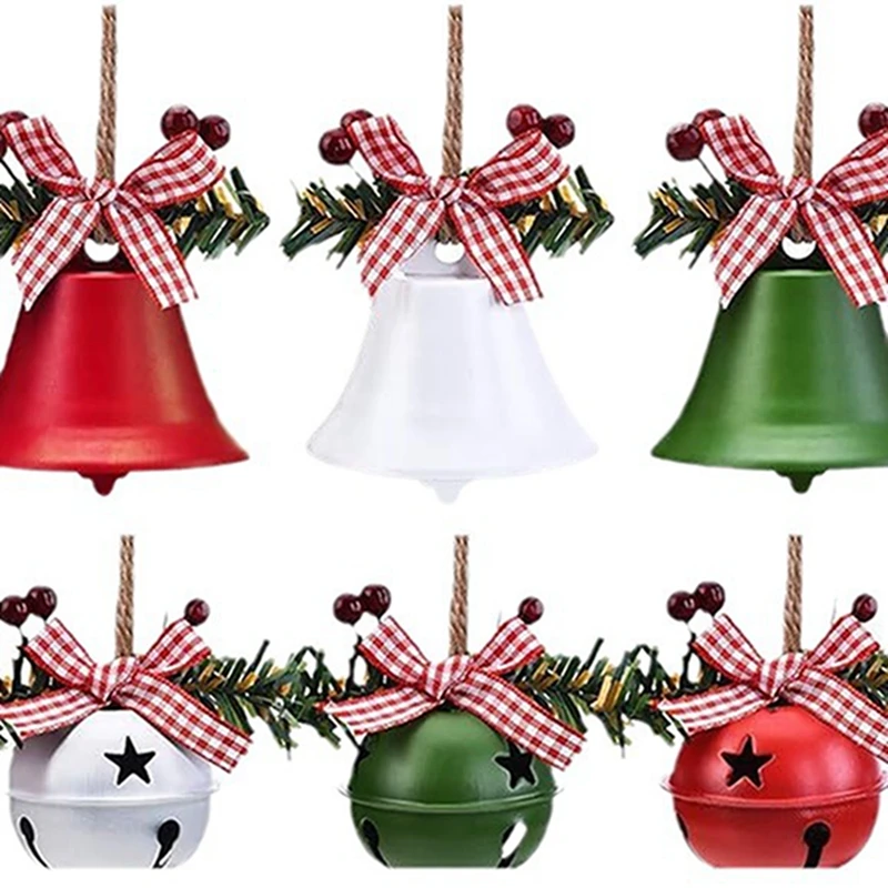 Weihnachtsglocke, Weihnachtsbaum-Anhänger, Dekoration, Metallglocke, Weihnachtsdekoration, Neujahrsgeschenke, Weihnachtsdekoration für Zuhause 2025 – Detail 5