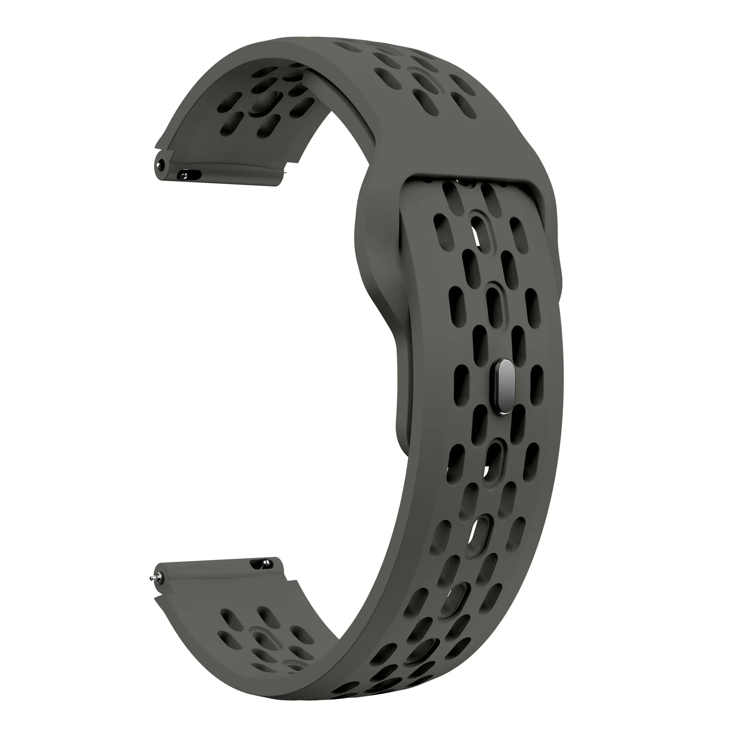 Silicone Replacement Wristband with 22mm Reverse Buckle Strap