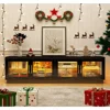LED TV Stand with Storage Cabinet & RGB LED High Glossy Modern TVs Stand for Living Room TV Console 6
