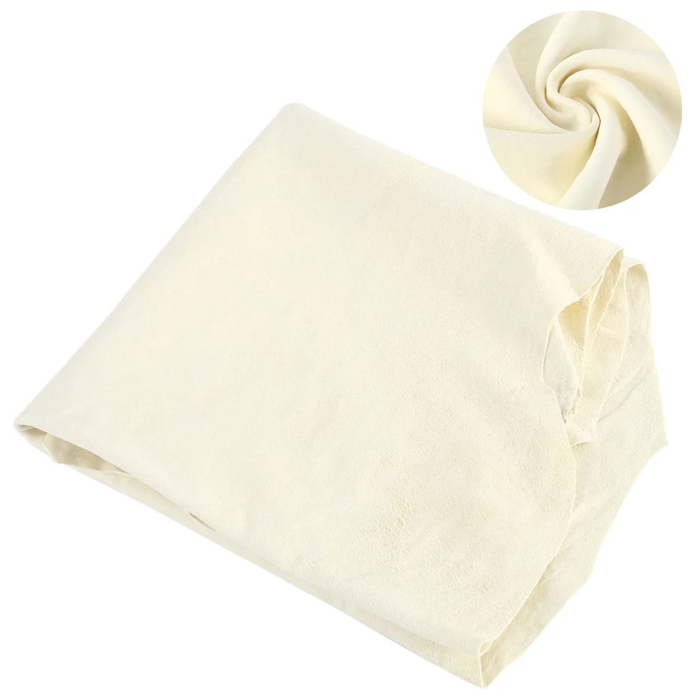 Car Natural Chamois Free Shape Clean Genuine Leather Cloth Suede Ultra Absorbent Quick Dry Towels for Car Wash Cleaning Cloth 4