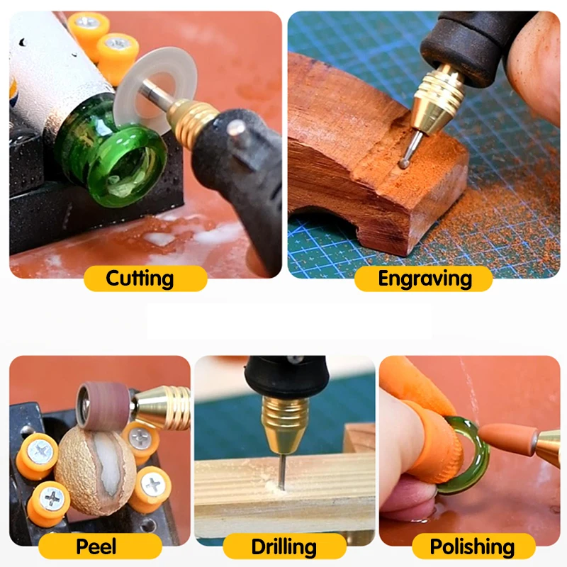 180W Power Electric Mini Drill Engraver Rotary Tool Polishing Grinder Variable Speed Dremel Engraving Pen with Accessories 4