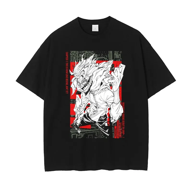 Vintage Washed Anime Streetwear T-Shirt | Manga-Inspired Design | 100% Cotton