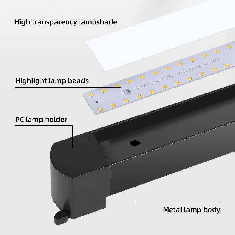 Track Light 110V 220V Led Lamp 10W 20W 30W 40W for Bedroom Living Room Clothing Store Home Decor Set Rail Lighting Ceiling Lamps 5