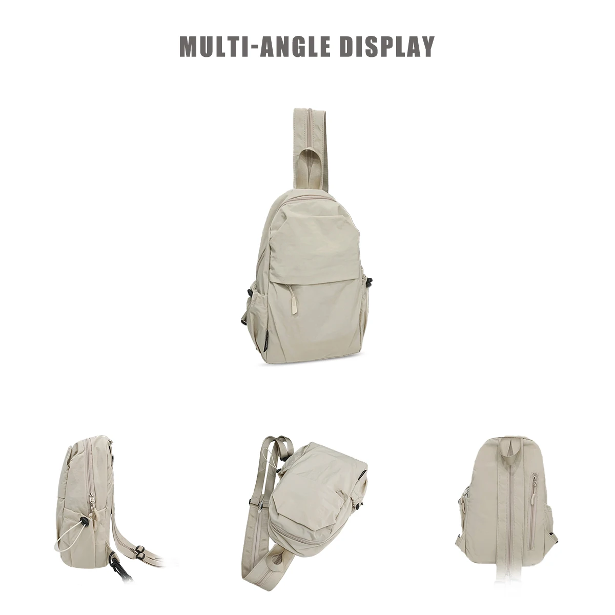 Myco 2-in-1 Chest Backpack for Men & Women - Lightweight Hiking Sling Bag with USB Charging Port & Rfid Blocking (Travel/Gym/Daily Use)