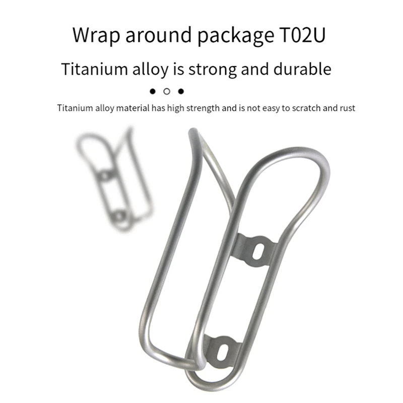 Bicycle Kettle Rack Titanium Alloy Hollow Riding Water Bottle Cage Holder With Screws Bike Cycling Accessories Style B