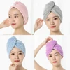 Towel Women Adult Bathroom Absorbent Quick-Drying Bath Thicker Shower Long Curly Hair Cap Microfiber Wisp Dry Head Hair Towel 6
