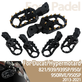 Per DUCATI HYPERMOTARD 821 939 SP 950 RVE SP Hyperstrada 821 939 Moto Anteriore Posteriore Poggiapiedi Girevole Rider Pedane Pedali
