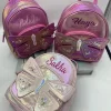PU Butterfly Backpack for Girls, Birthday Gift Bag, Christmas Gift Personalization, Your Name, School Bag, Travel Backpack 2