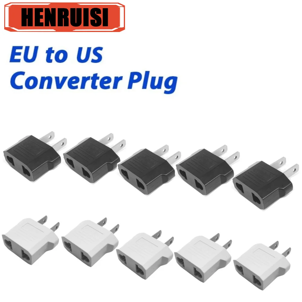 5 Piezas EE. UU. A UE Euro Europa Ac Convertidor De Corriente Adaptador De B 593045