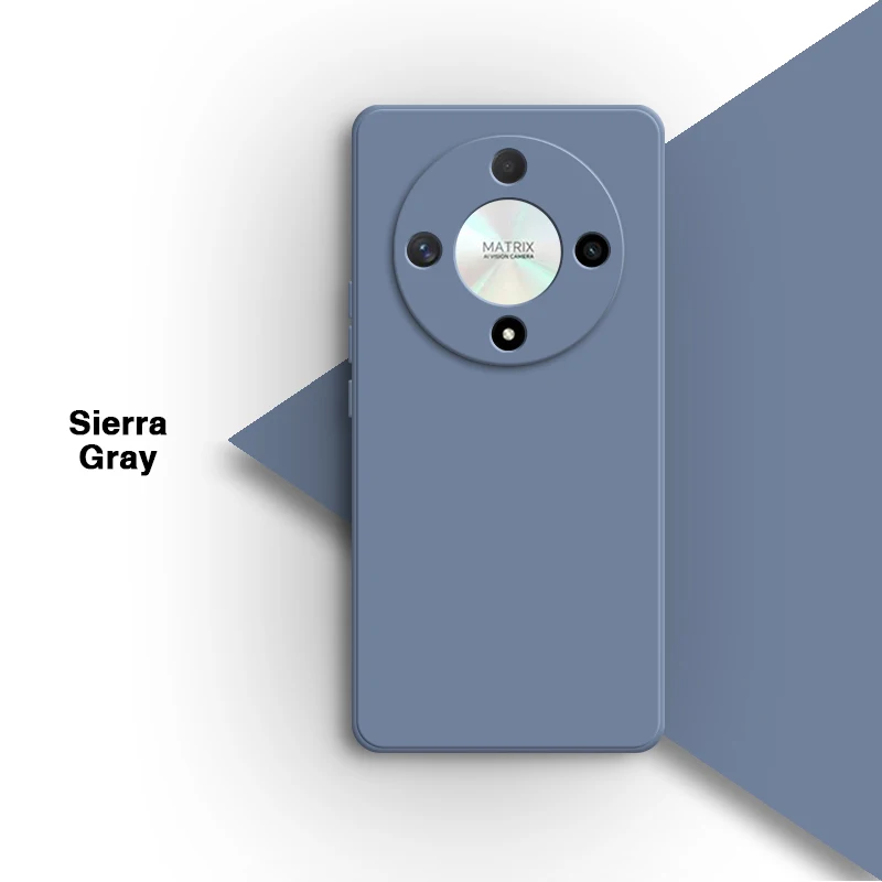 Minimalist Liquid Silicone Phone Case - Soft Square Design with Enhanced Protection