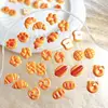 30PCS Cute Creative Sausage Bread Nail Art Decorations Simulated Smiley Toast Cat Paw Bread Dessert Series Nail Charms DIY Nails 3