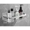 Bathroom Storage Wall Mount Shampoo Makeup Storage Holder Bathroom Accessories No Drilling Wall Shelf Shower Holder for WC Racks 5