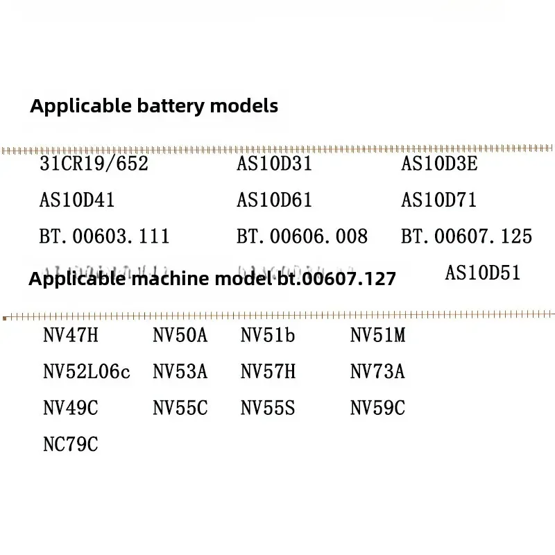 Batteria Per Laptop Acer Aspire 4741 5742 5251 - AS10D41, 5200mAh, 6 Celle, Li-Ion - Nuova
