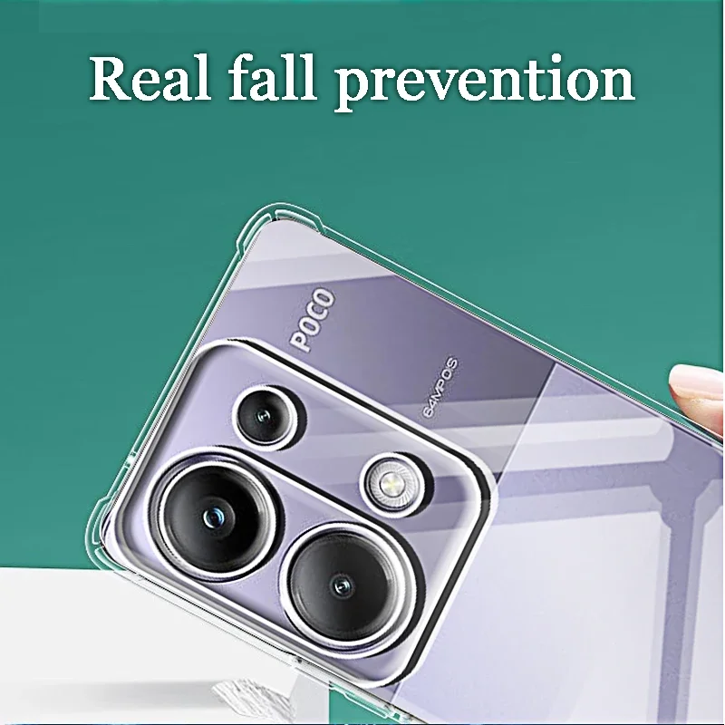 Sleek Transparent Protective Phone Case with Camera Shield